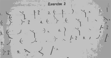 Exercise 2, Pitman Shorthand ~ New ERA Pitman Exercises, Shorthand