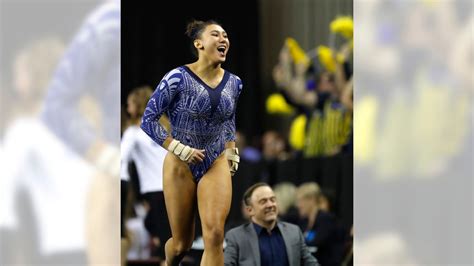 UCLA gymnastics wins home opener with Kyla Ross’ first 10 on bars ...