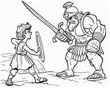David And Goliath Coloring Pages sketch template