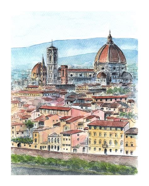 Florence Art Print Italy Wall Art Florence Italy Print Italy | Etsy