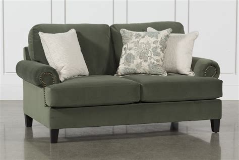 Designing a colourful home décor with green loveseat – TopsDecor.com