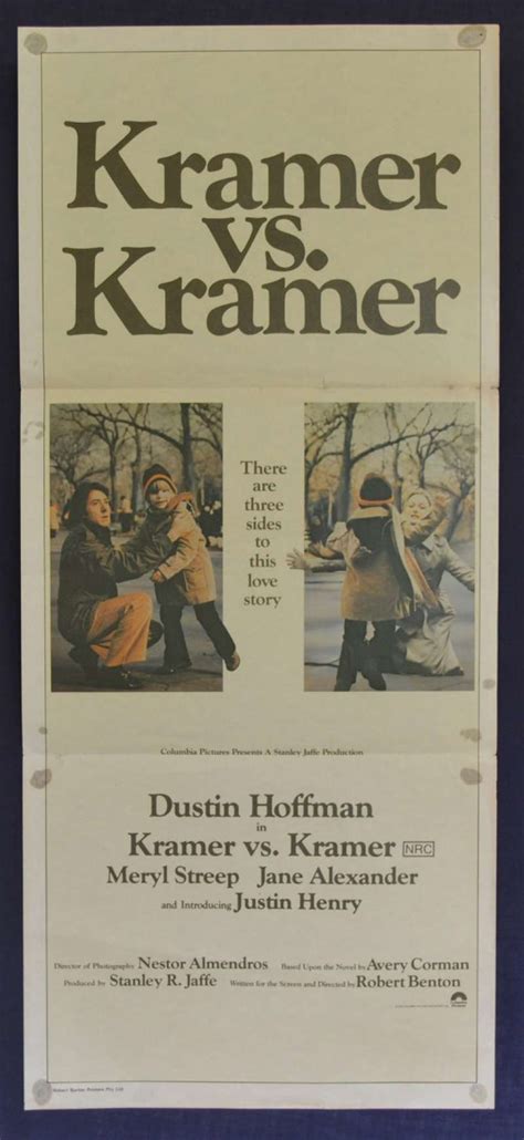 All About Movies - Kramer vs Kramer Movie Poster Daybill Dustin Hoffman Meryl Streep