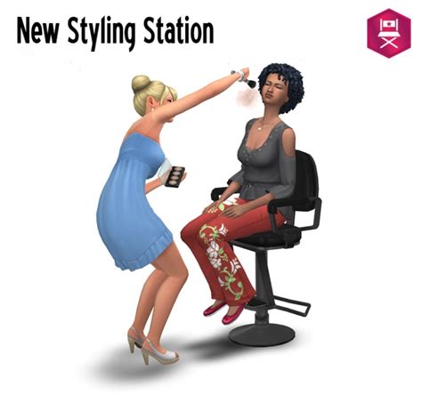 Barber chair as Styling Station at Around the Sims 4 » Sims 4 Updates