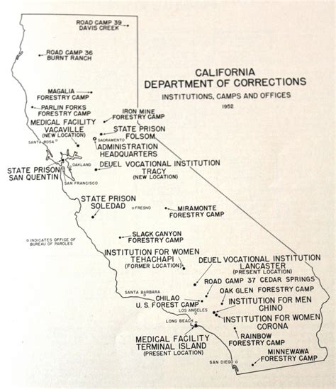 California State Prisons Map - Printable Map