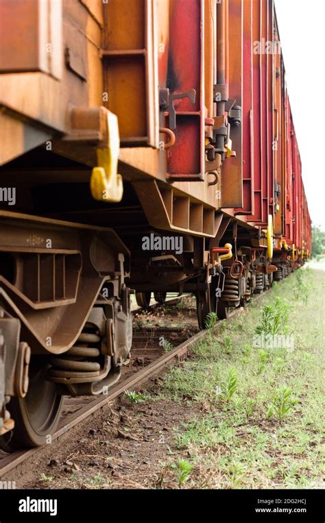 Old trains parking at trainstation Stock Photo - Alamy