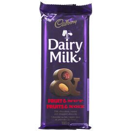 CADBURY FRUIT & NUT BAR 100G