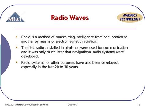 Topic 1 basic radio wave properties