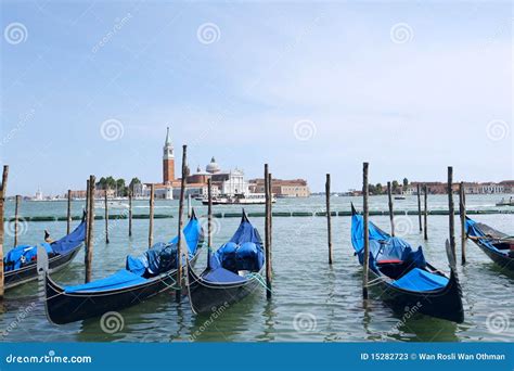 Venice Gondola Boats stock image. Image of transport - 15282723