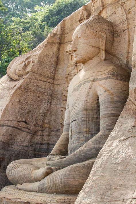 Gal Vihara, Buddha statue stock photo. Image of ancient - 43713680