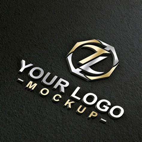 Free Black Wall Logo Mockup PSD » CSS Author