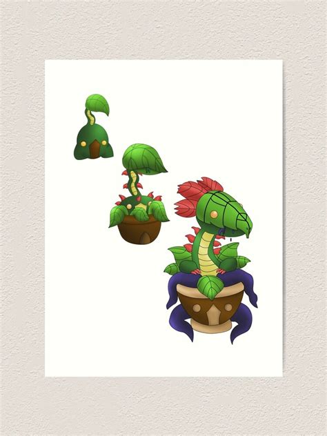 "Custom Dragon/Grass Pokemon Evolution Line" Art Print for Sale by TokenOfHoN | Redbubble