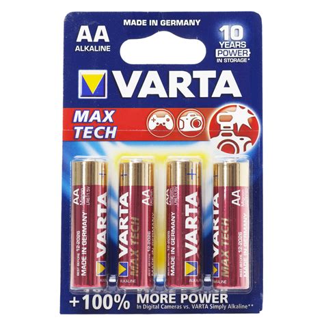 VARTA Battery (AlkaliNe) Lr6/K 4x Aa Standard Batteries - fotoimpex.com analogue photography