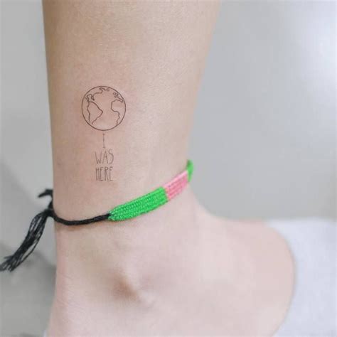 20 Vivid Earth Tattoo Designs and Ideas - TattooBloq | Earth tattoo, Globe tattoos, Simplistic ...