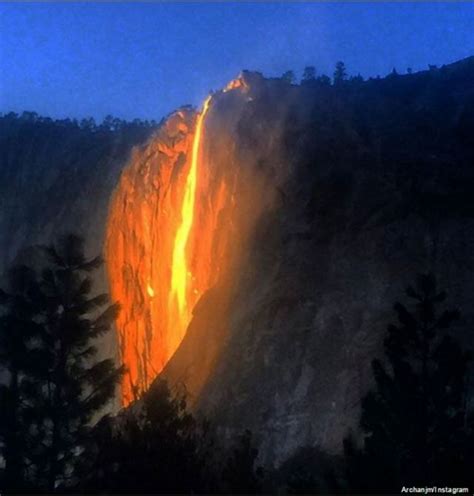 ¿Qué es la "cascada de fuego", el extraño fenómeno que maravilla en el parque Yosemite? - BBC ...