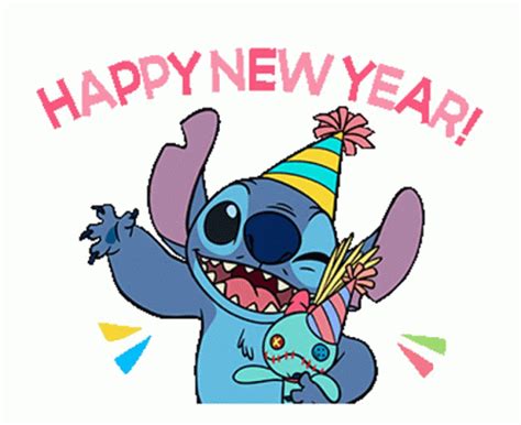 Happy New Year Stitch GIF - Happy New Year Stitch - Discover & Share GIFs