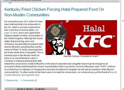 UK: KFC customer told: “You can’t have bacon here, we’re ‘halal’-compliant”