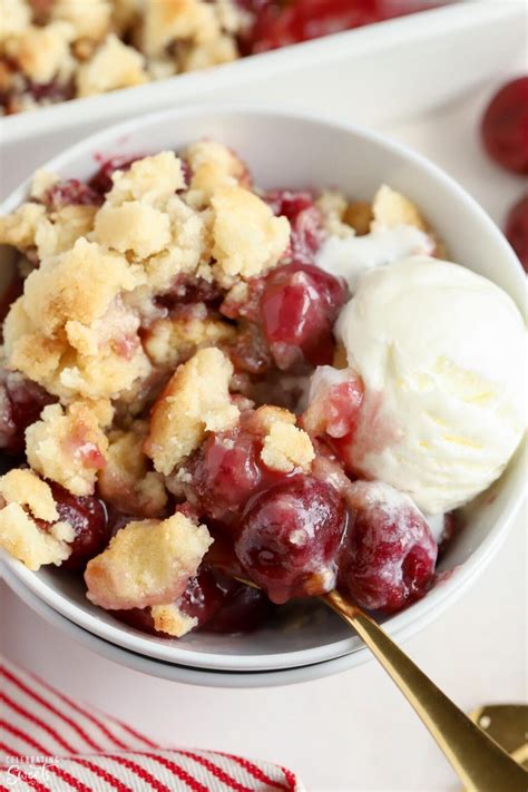 Cherry Cobbler (fresh or frozen cherries) - Celebrating Sweets