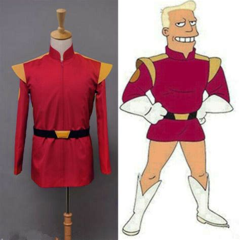 Futurama Zapp Brannigan Cosplay Costume Red Uniform Coat Custom Made #Ad , #ad, #Brannigan# ...