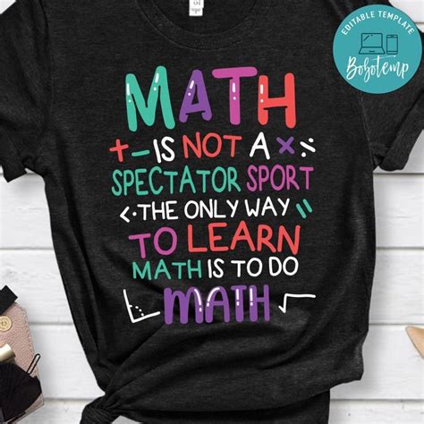 Math Teacher Mathematical Symbol Shirt | Bobotemp