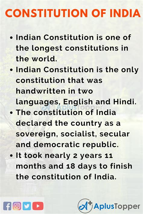 Essay On Constitution Of India | Indian Constitution Essay for Students ...