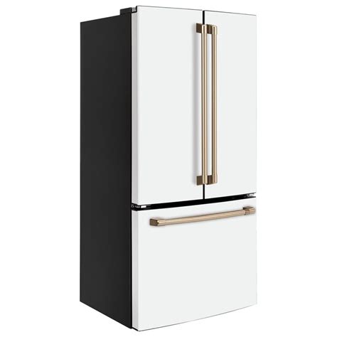 GE Cafe 19 Cu. Ft. 3-Door French Door Refrigerator in Matte White | Nebraska Furniture Mart