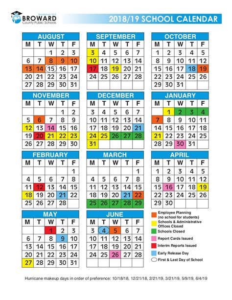 Broward County School Calendar 2019 | Qualads