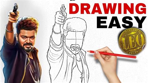 Leo Vijay Thalapathy Drawing // Leo Naa Ready Vijay Thalapathy Drawing ...