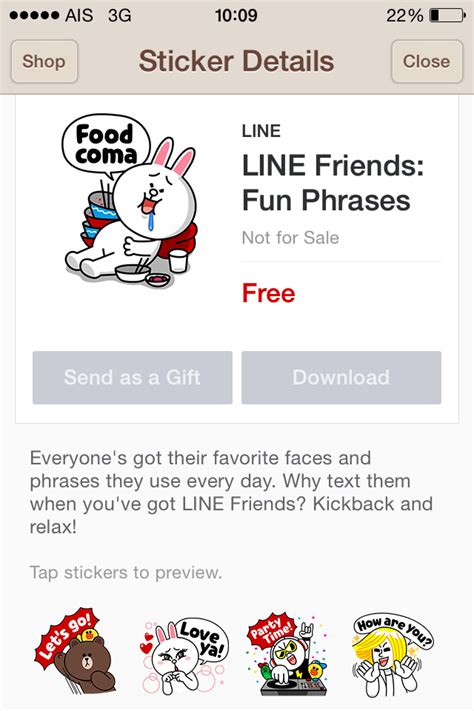 LINE Stickers Community: Free line stickers LINE friends:Fun Phrases