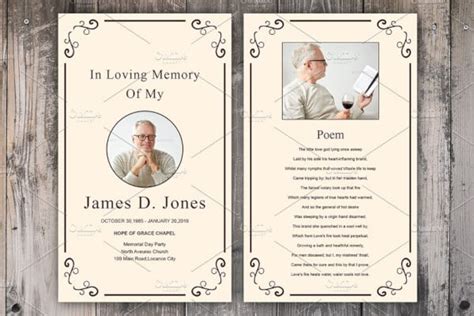 17+ Funeral Prayer Card Templates in PSD | Word