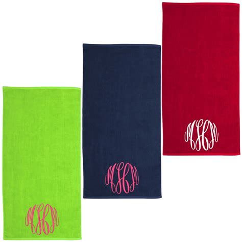 Monogrammed Beach Towel