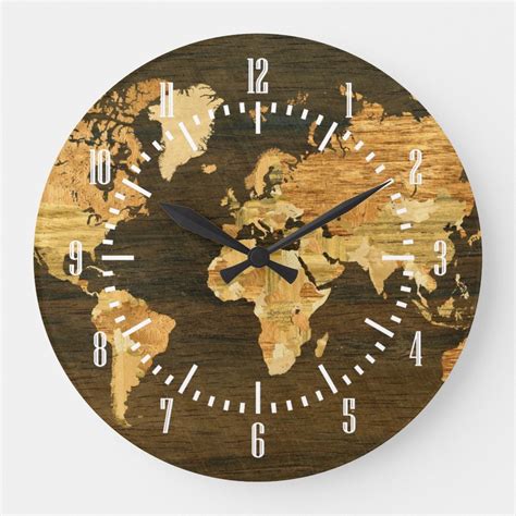Top World Map Wall Clock Large Ceremony – World Map With Major Countries