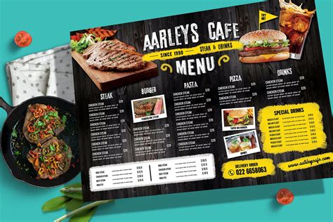 Cafe Menu Board by aarleykaiven on Envato Elements in 2021 | Cafe menu design, Food menu ...