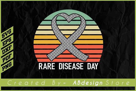 Rare Disease Awareness Ribbon Graphic by ABdesignStore · Creative Fabrica