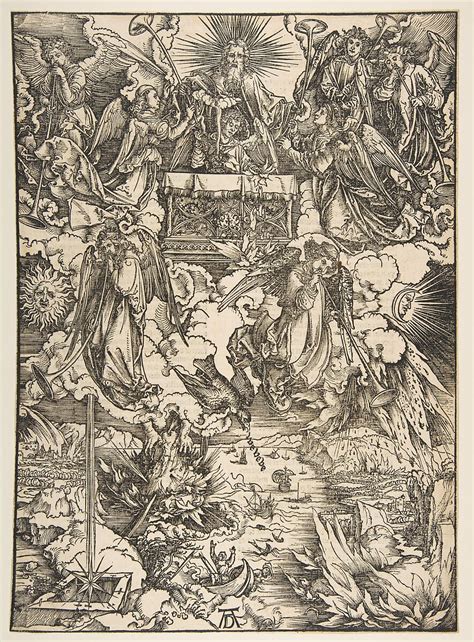 Albrecht Dürer | The Seven Angels with the Trumpets, from The Apocalypse, Latin Edition, 1511 ...