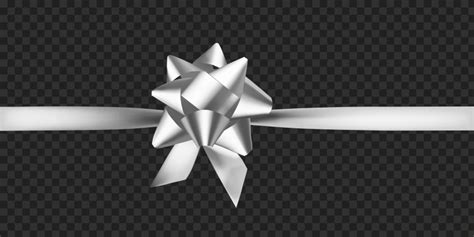 Silver Ribbon Bow Gifts Decoration Image PNG | Citypng