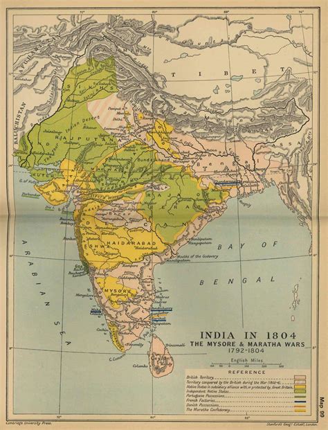 Historical maps India in 1804 - Maps of India