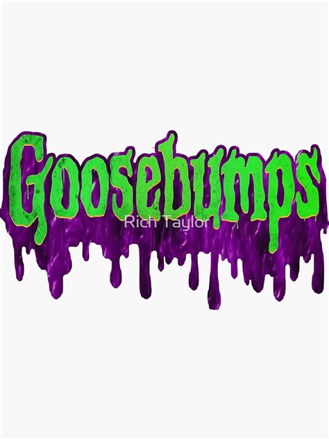 "GOOSEBUMPS LOGO" Sticker for Sale by Rich Taylor | Redbubble