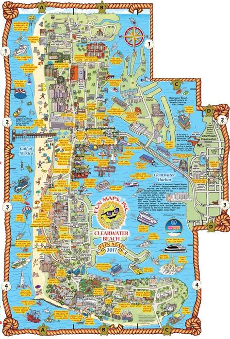 Clearwater Beach Map Of Restaurants | Beach Map