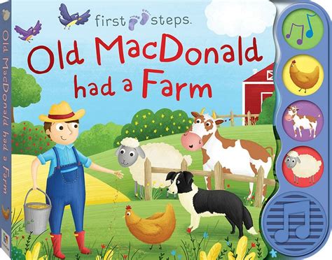 Old MacDonald had a Farm Sound book with 4 sounds – – Booky Wooky