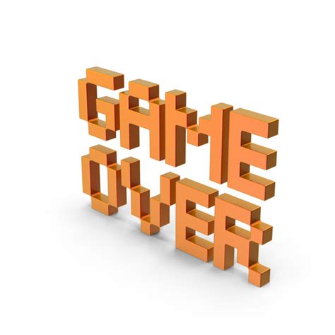 Pixel Font Game Over 3D Object 2299101907 | Shutterstock