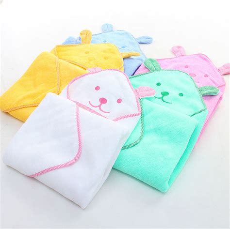 100% Cotton Kids Animal Bath Towels Soft Cotton Plain Hood Baby Towels - China Bath Towel and ...