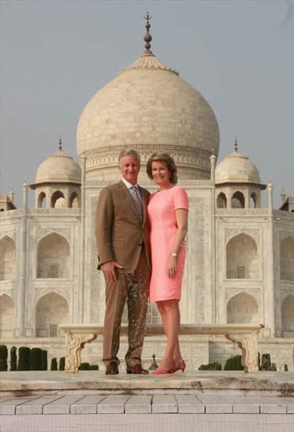 King Philippe and Queen Mathilde of Belgium celebrate love at Taj Mahal ...