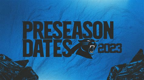 Panthers 2023 preseason dates and times are set