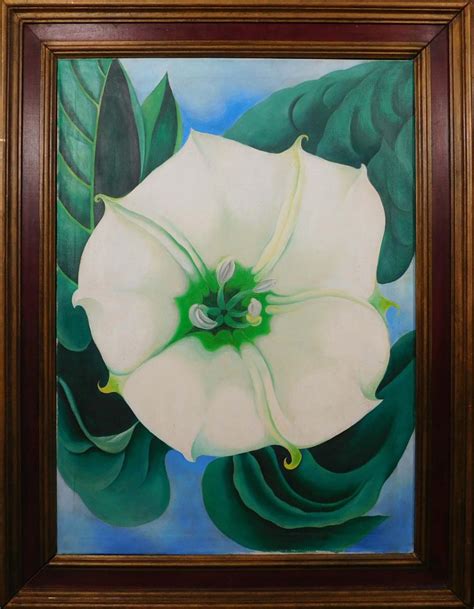 Bid Now: GEORGIA O'KEEFFE, ATTRIBUTED: JIMSON WEED - January 3, 0121 5: ...