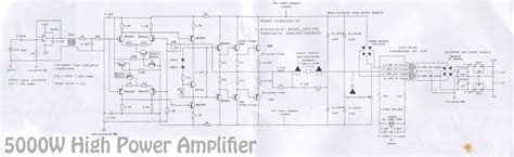 5000W High Power Amplifier Audio Circuits | DIY Circuit