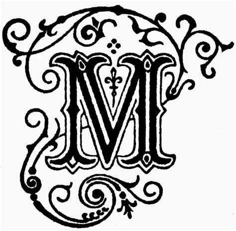Decorative Letter M | ClipArt ETC