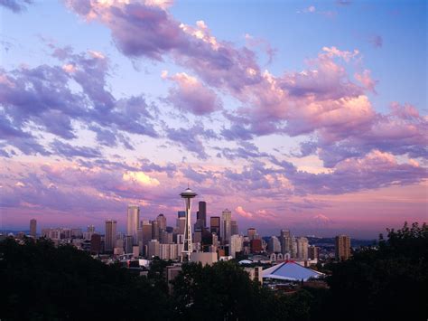 Downtown Seattle at Sunset Washington picture, Downtown Seattle at ...