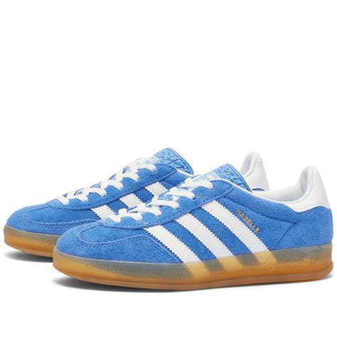 Adidas Gazelle Indoor Blue Fusion, White & Gold Metal | END. (HK)