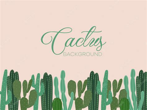 Premium Vector | Cartoon cactus background