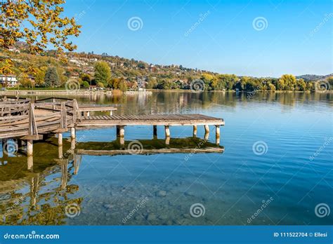 View of Varese Lake from Gavirate Village in the Province of Varese ...